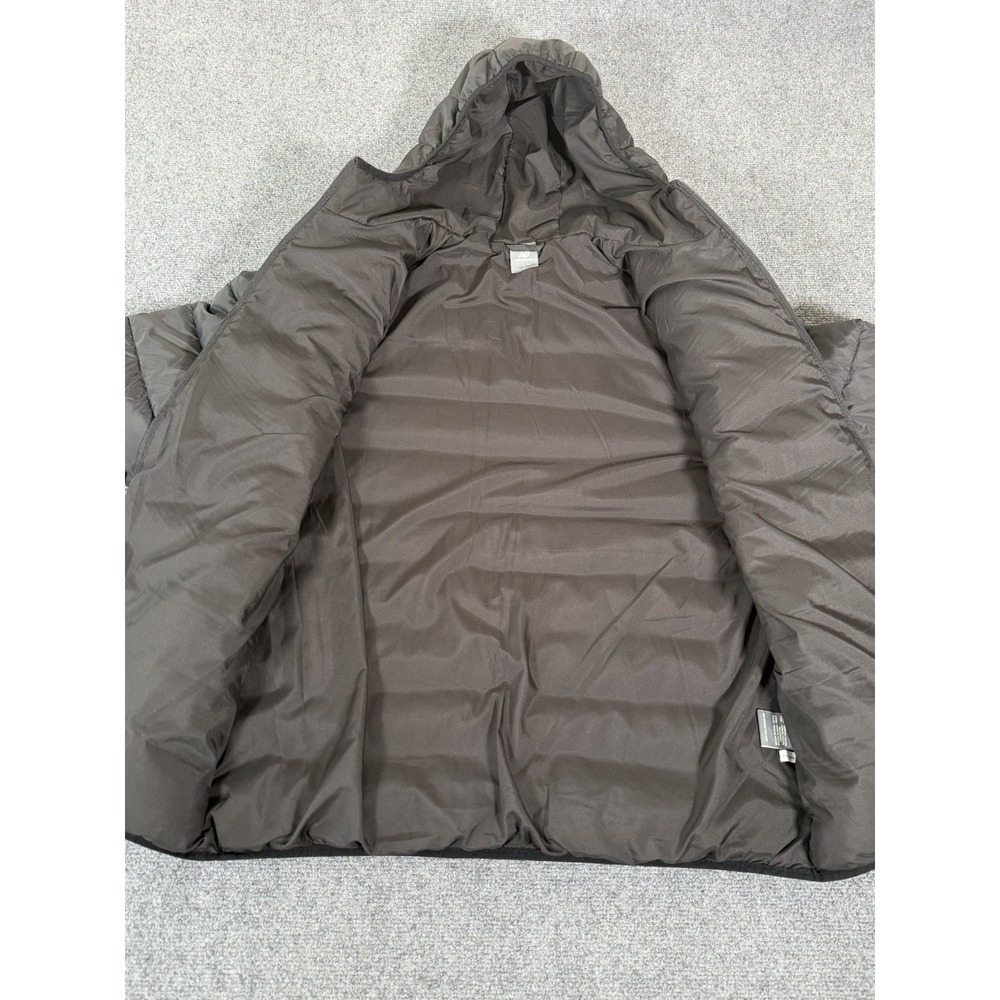 NWT New Balance Tech Puffer Hooded Jacket Mens Medium Black Comfort Fit Full Zip - Picture 9 of 14